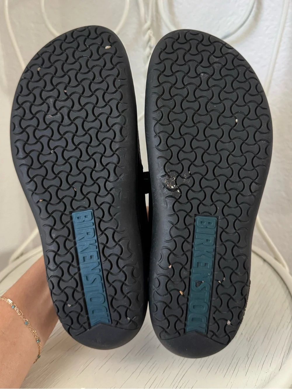 Birkenstock Iona Mary Jane Slip On Shoes Black Leather Women’s Size EU 40